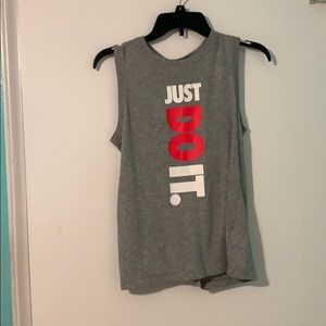 grey nike training tank